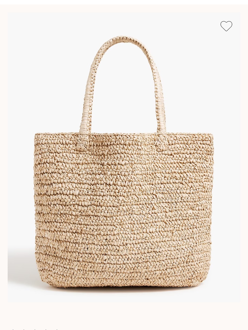 J Crew Packable straw tote bag